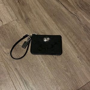 Black Coach Wristlet